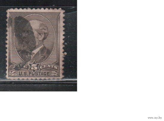 США-1882, (Мих.51), гаш.  , Стандарт, Президенты, Гарфилд(1)