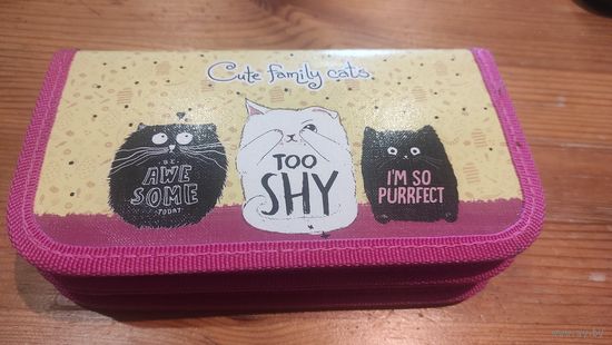 Удобный вместительный пенал на 2 ячейки. Размер 19 на 10,5 см. Состояние отличное. Пару раз б/у.