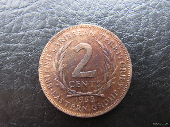 Восточные Карибы. 2 цента, 1958. С 20 копеек. Распродажа коллекции. Смотрите другие лоты.