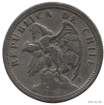 РЕСПУБЛИКА ЧИЛИ. 1 ПЕСО 1933. КОНДОР