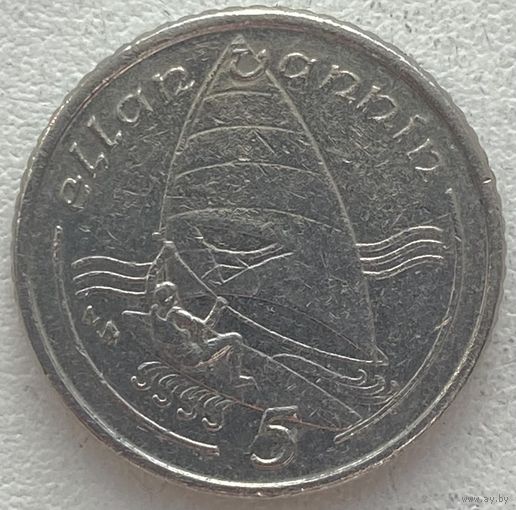 Остров Мэн 5 пенсов 1992 г.