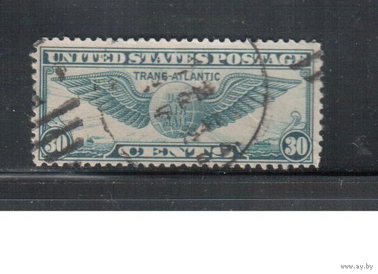 США-1939, (Мих.450), гаш.   , Авиапочта ,Авиация, Знак пилота, (одиночка)(7)