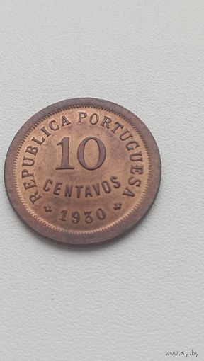 КАБО-ВЕРДЕ 10 сентаво 1930 год