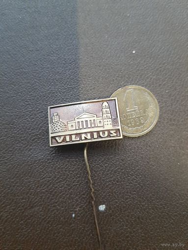 Значок тяжелый Вильнюс