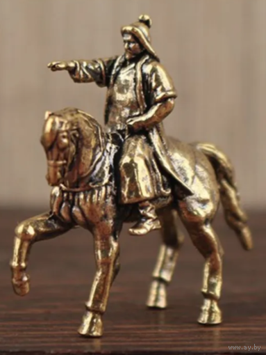 Статуэтка миниатюра Чингисхан Бронза