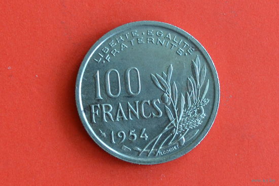 Франция 100 франков 1954 с 1 руб