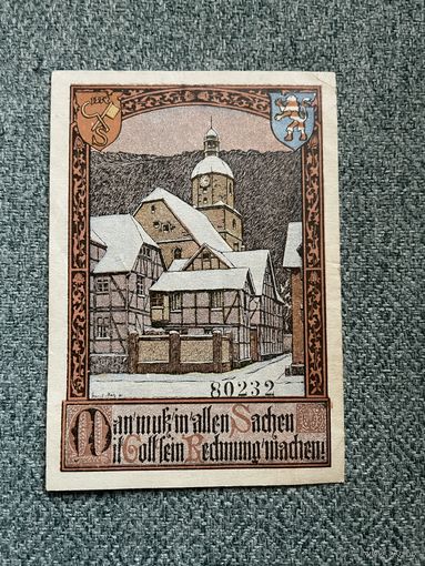Германия Нотгельд Sooden an der Werra (Prussian Hesse-Nassau) 50 пфеннигов  / 80232 / не датирован