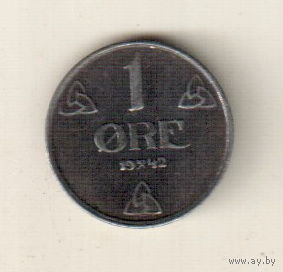 Норвегия 1 эре 1942
