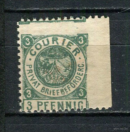 Германия - Эссен (B.) - Местные марки - 1897 - Герб 3Pf - [Mi.5A] - 1 марка. Чистая без клея.  (Лот 40Dh)