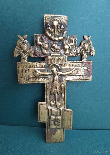 Распятие Христово, наперсный крест. 11х6,7 см.
