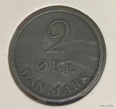 Дания 2 эре 1969 CS в холдере