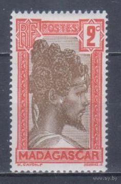 [1784] Французские колонии. Мадагаскар 1930. Культура и быт.Мужская прическа.2с. МNН