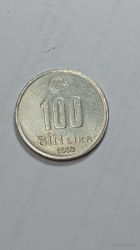 Турция 100000 лир 2003 года .