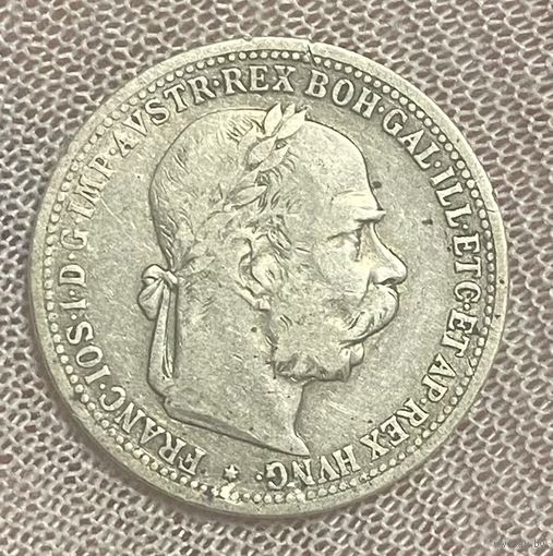 Монета 1 крона 1899 год. Австро-Венгрия. Франц Иосиф I.