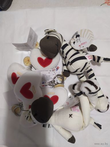 Плюшевые мини игрушки NICI(Ники Германия) MGA Entertainment (одним лотом 12 ед.)