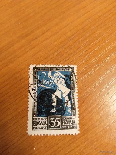 1919 Латвия Мих 38 освобождение Курляндии и Земгале (4-11)