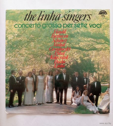Виниловая пластинка The Linha Singers - Concerto grosso per sette voci. Чехословакия. 1975 год.