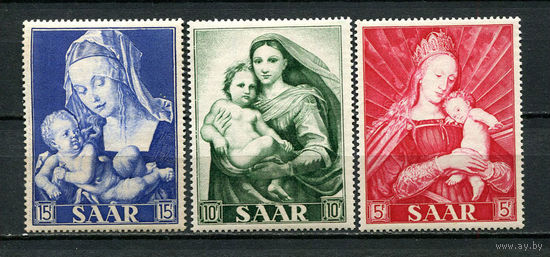 Саар - Французский протекторат - 1954 - Искусство - [Mi. 351-353] - полная серия - 3 марки. MNH.  (Лот 100GQ)-T41P12