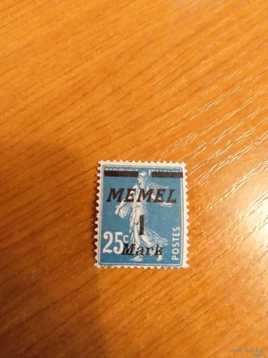 1922 французская мандатная территория Мемель чистая клей лёгкая наклейка искусство культура (2-9)