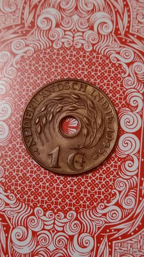 Нидерландская Индия 1 цент 1945 D