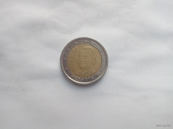 2 евро 2001 год Испания