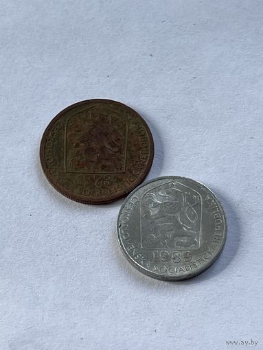 Чехословакия 2 монеты