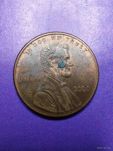 США 1 цент 2000