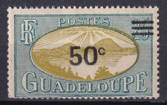 90.FrK. Франция. Колонии. Гваделупа. Местные мотивы. Надпечатка нового номинала. 1943 г. 50C. Mi.#175.