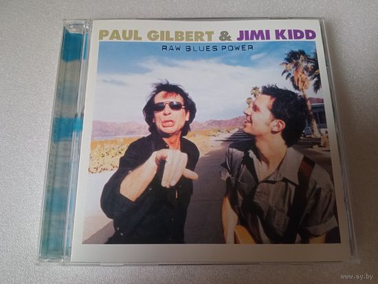 (cd) Paul Gilbert &  Jimi Kidd  -  Raw Blues Power