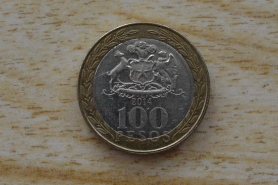 Чили 100 песо 2014