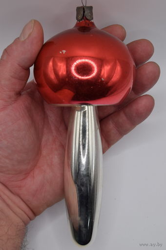 Большая. Елочная игрушка "Грибок". "Гриб".