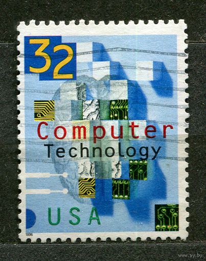 Компьютерные технологии. США. 1996. Полная серия 1 марка