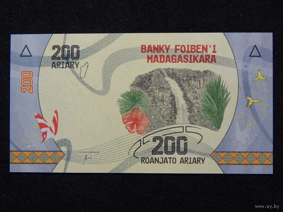 Мадагаскар 200 ариари 2017г.UNC