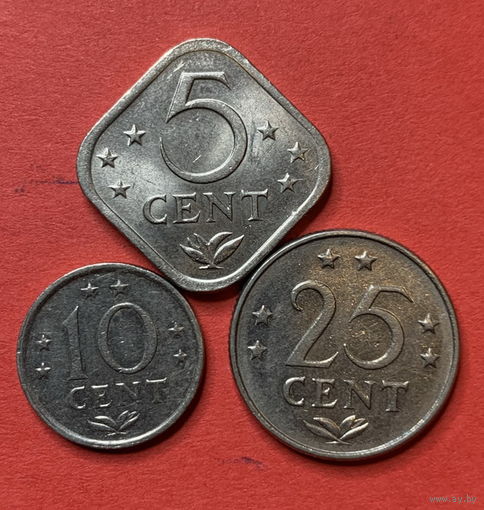 Антильские острова 3 монеты