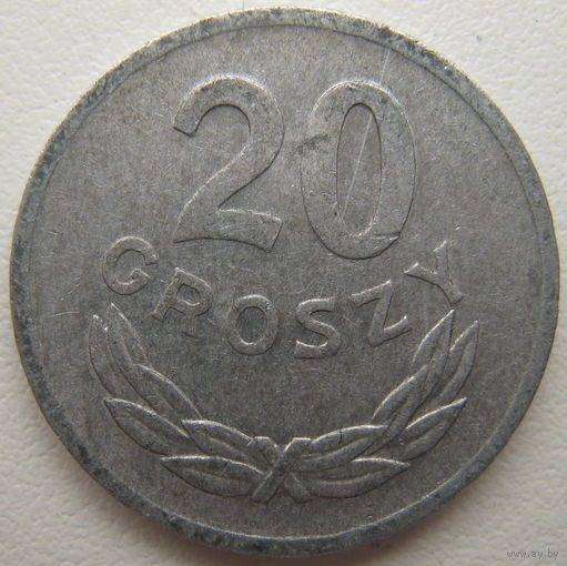Польша 20 грошей 1972 г.
