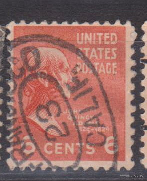 Известные люди личности  Джон Куинси Адамс  США 1938 год Лот 10