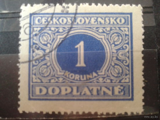 Чехословакия 1928 Доплатная марка 1крона