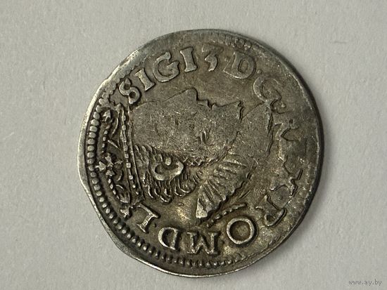 С 1 рубля!3 гроша(трояк) 1591 Польша Сигизмунд 3 ваза . Распродажа коллекции!