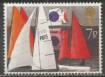 Британия. Парусная регата. 1975г. Mi#672.