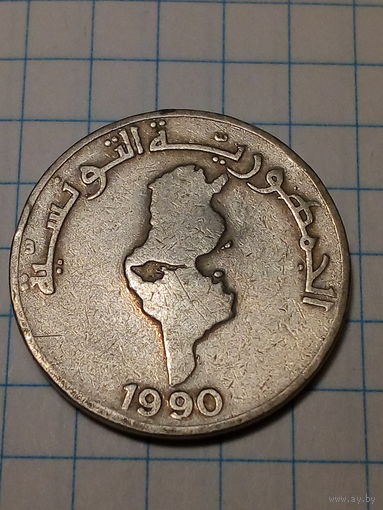 1.2 динара Тунис 1990 год