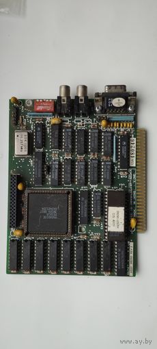 Ретро видеокарта EGA на чипе PARADISE PEGAIA 38304.