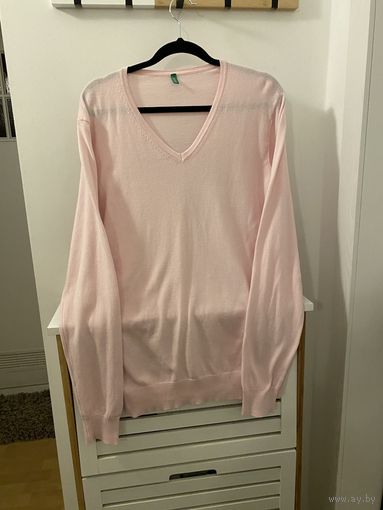 Джемпер Beneton нежно-розовый, хлопок