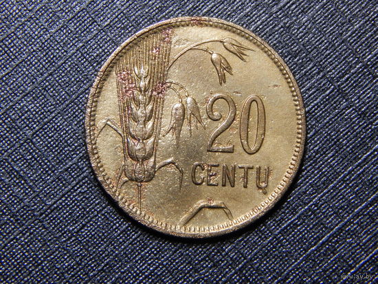 Литва 20 центов 1925г