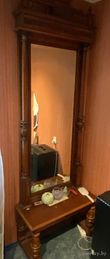 Старинное напольное большое зеркало 2,5 метра