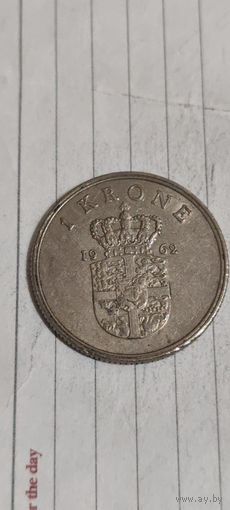 Дания 1 крон 1962