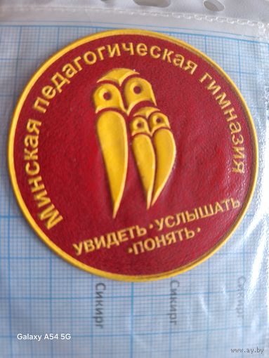 Шеврон Минская педагогическая гимназия