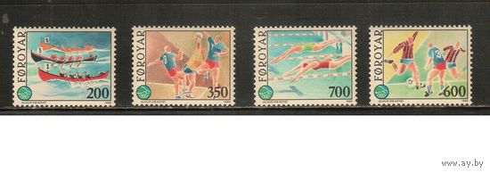 Фареры-1989(Мих.186-189) , **  ,   Спорт, Футбол (полная серия)