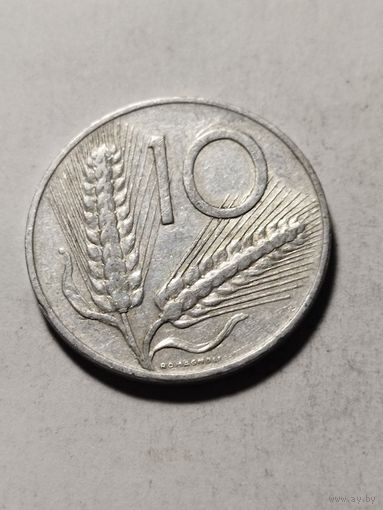 Италия 10 лир 1955