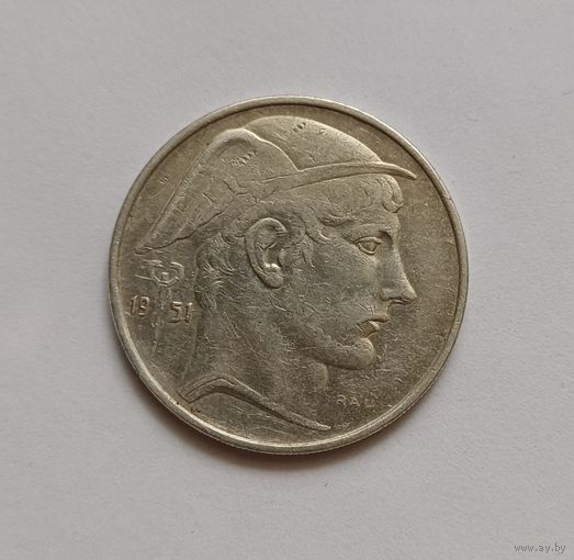20 франков 1951г.835пр., Бельгия. Король Бодуэн I.