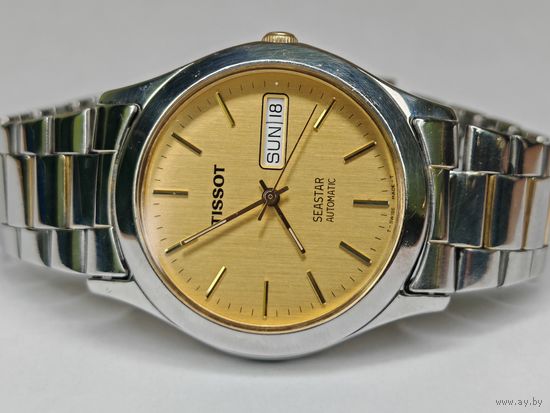 Часы Tissot Seastar. Swiss. Automatic. Двойной календарь. ОРИГИНАЛ. На точном ходу. С рубля
